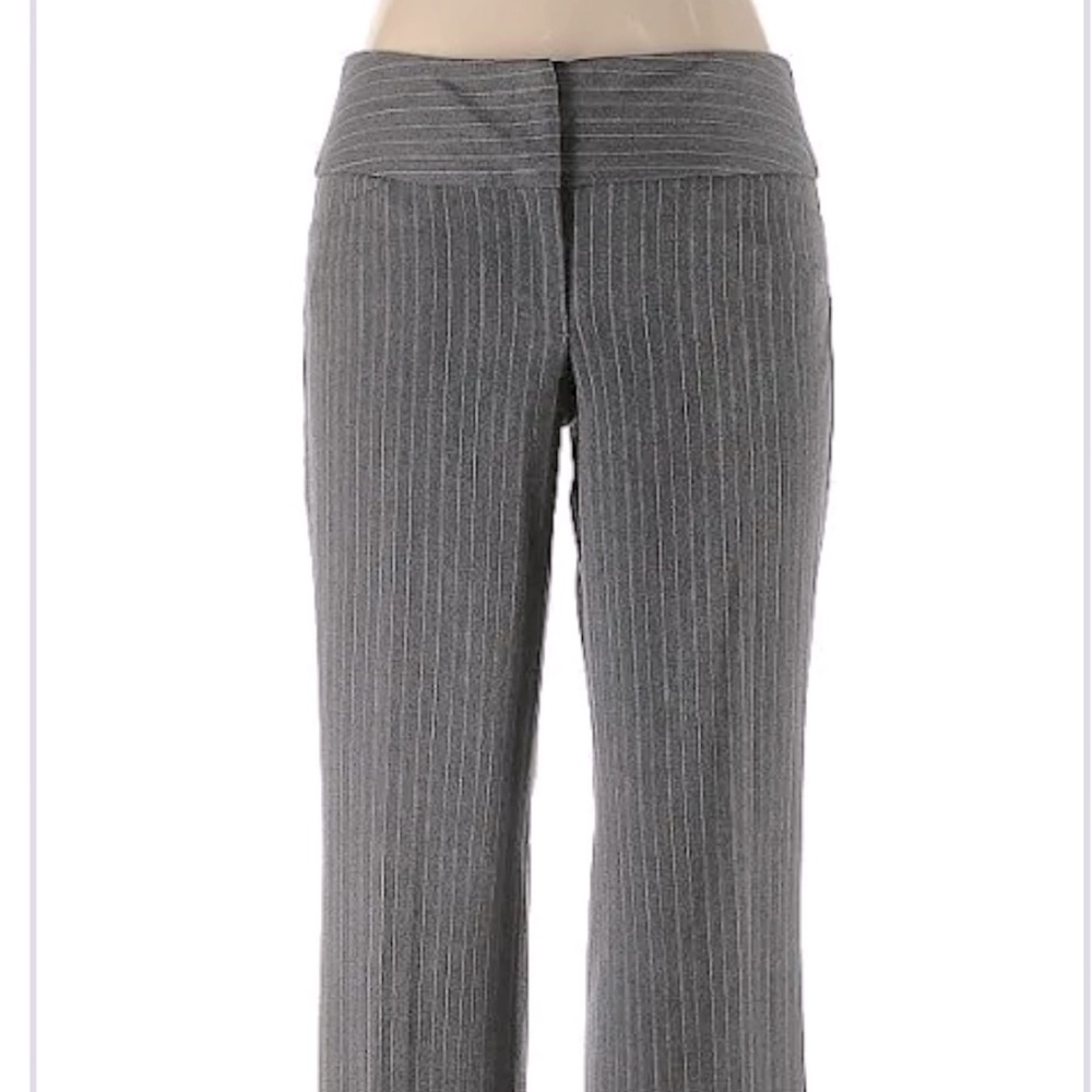 Express Editor pinstriped, herringbone slacks